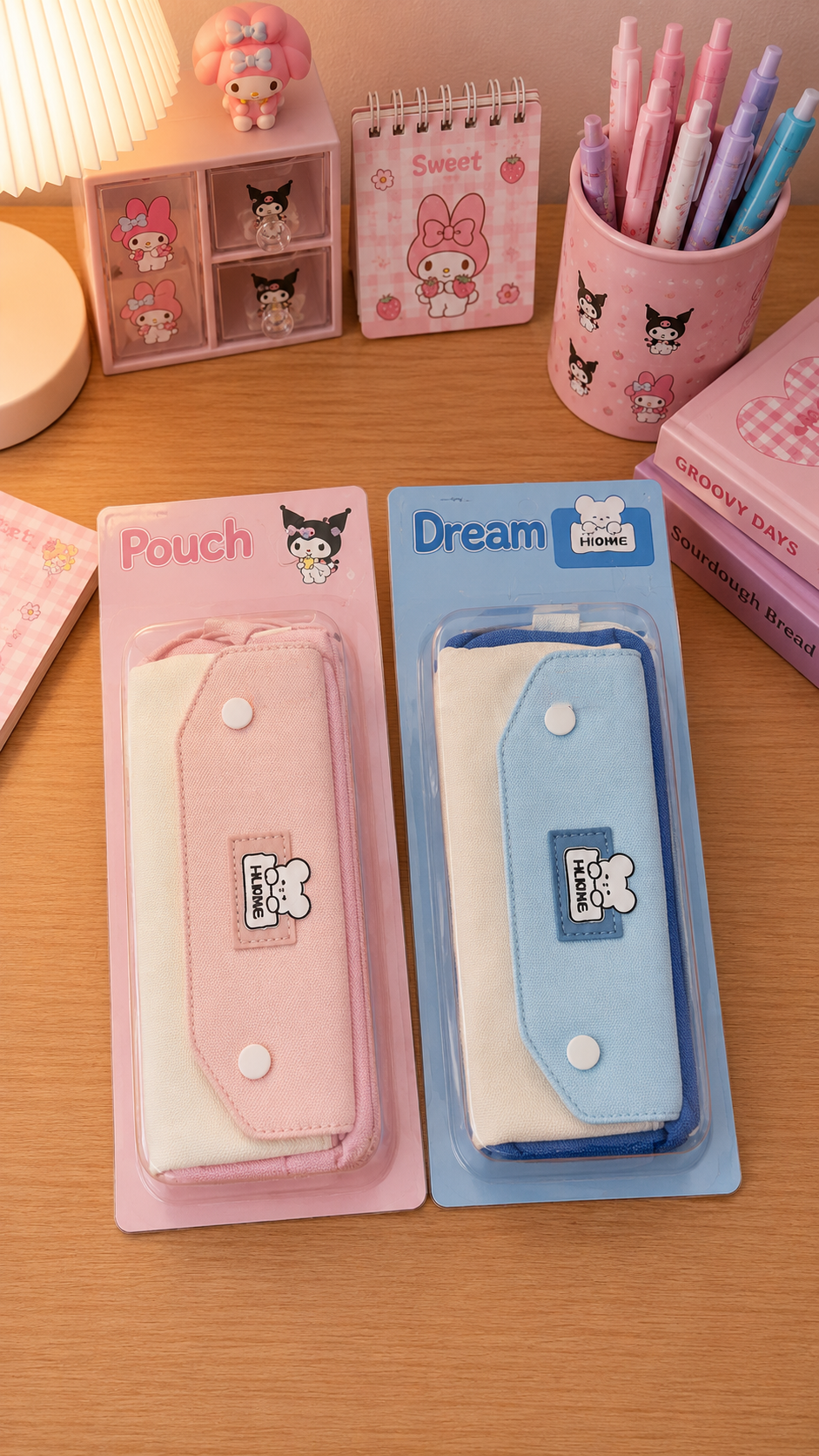 جامدادی فانتزی دکمه‌دار طرح خرگوش (مدل‌های Pouch و Dream)